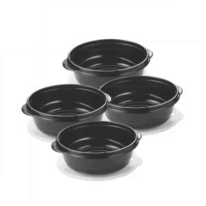 Set de Envases 8 Piezas Takealongs Rubbermaid (Negro 1.182 ml)